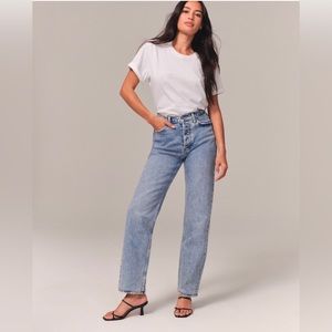 NWT Abercrombie & Fitch High Rise Dad Jeans